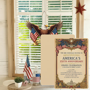 America's 250th Anniversary Celebration Vintage Invitation