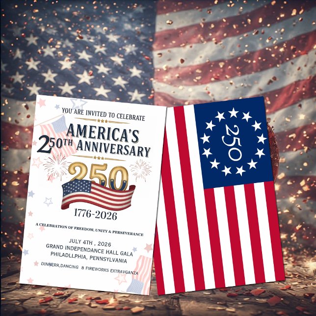 America's 250th Anniversary Independence hall Gala Invitation (Creator Uploaded)