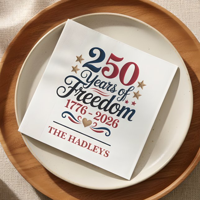 America's 250th Anniversary Name Napkin (Creator Uploaded)