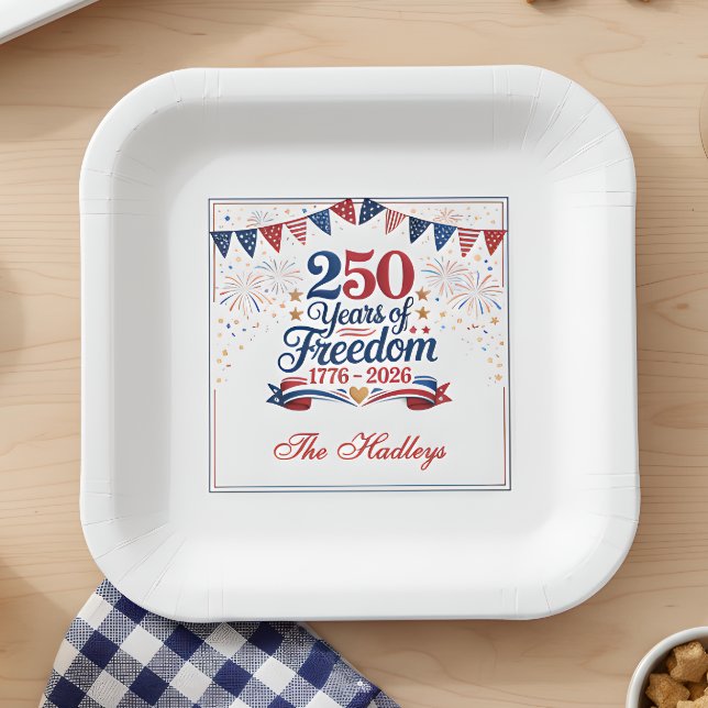 America's 250th Anniversary Paper Plate (Creator Uploaded)