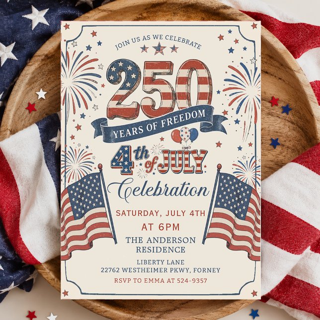 America's 250th Anniversary Party Invitation (Creator Uploaded)