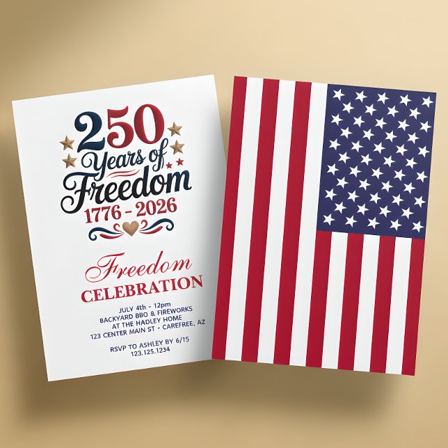 America's 250th Anniversary Party Invitation (Creator Uploaded)