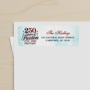 America's 250th Anniversary Return Address Label
