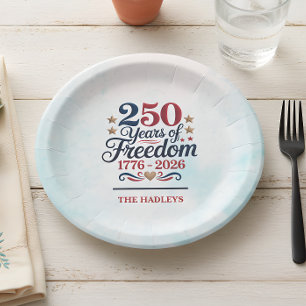 America's 250th Anniversary Sky Paper Plate