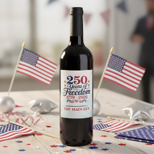 America's 250th Anniversary Sky Wine Label