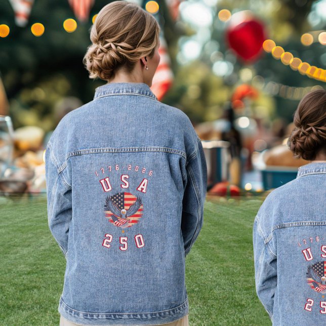 America's 250th Anniversary USA 250 1776 2026 Denim Jacket (Creator Uploaded)