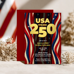 America's 250th Anniversary, USA 250 Party Invitation