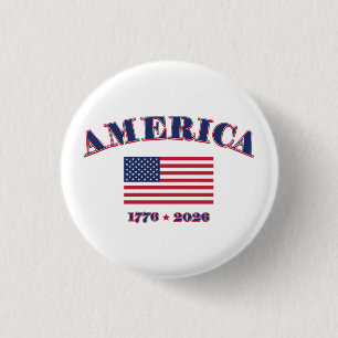 America's 250th Birthday 3 Cm Round Badge