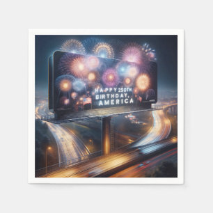 America's 250th Birthday Billboard Napkin