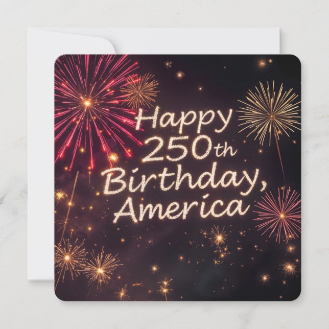 America's 250th Birthday Celebration  Invitation (Front)