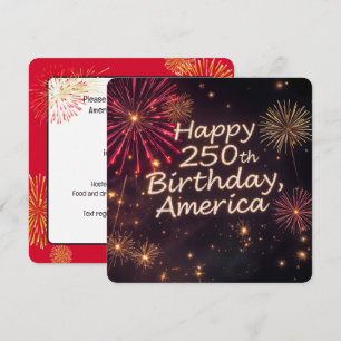 America's 250th Birthday Celebration Invitation