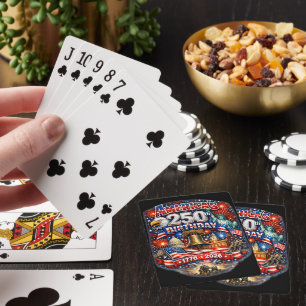 America's 250th Birthday Celebration Unisex Playing Cards