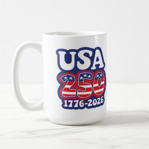America's 250th Birthday - Groovy USA 250 Coffee Mug