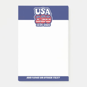 America's 250th Birthday - Groovy USA 250 Post-it Notes