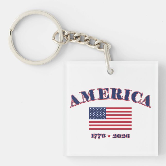 America's 250th Birthday Key Ring (Front)