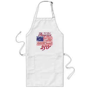 Americas 250th Birthday Long Apron
