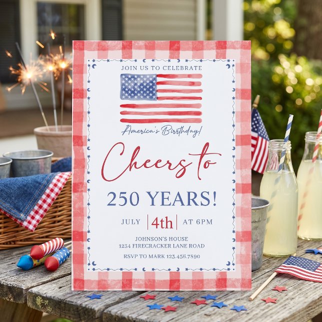 America's 250th Birthday Party Invitation (Creator Uploaded)