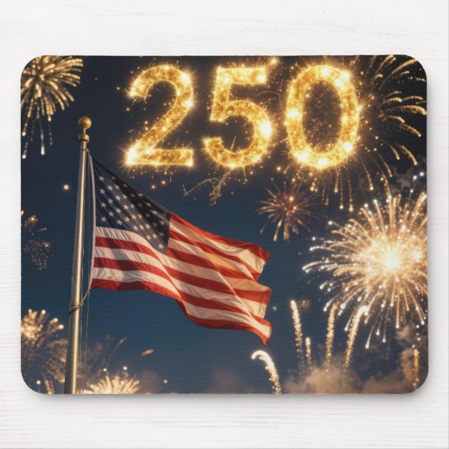 America's 250th Birthday Party Mouse Mat (Front)