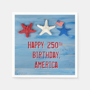 America's 250th Birthday Starfish Napkin