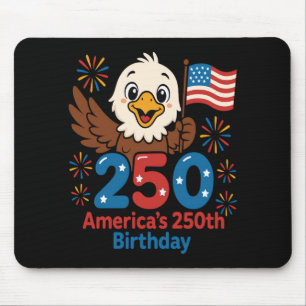America's 250th Birthday - US Flag 250 Years Anniv Mouse Mat