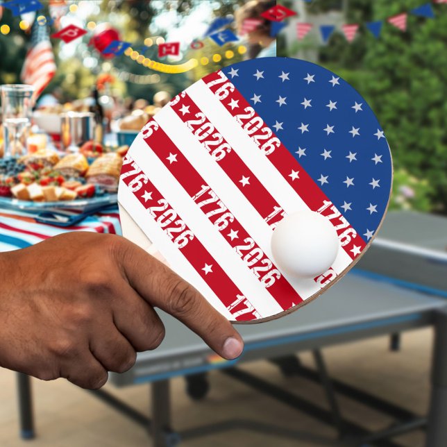 America's 250th Stars And Stripes1776-2026 Ping Pong Paddle (Creator Uploaded)