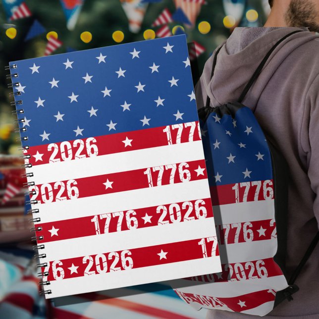 America's 250th Stars & Stripes 1776 2026  Notebook (Creator Uploaded)
