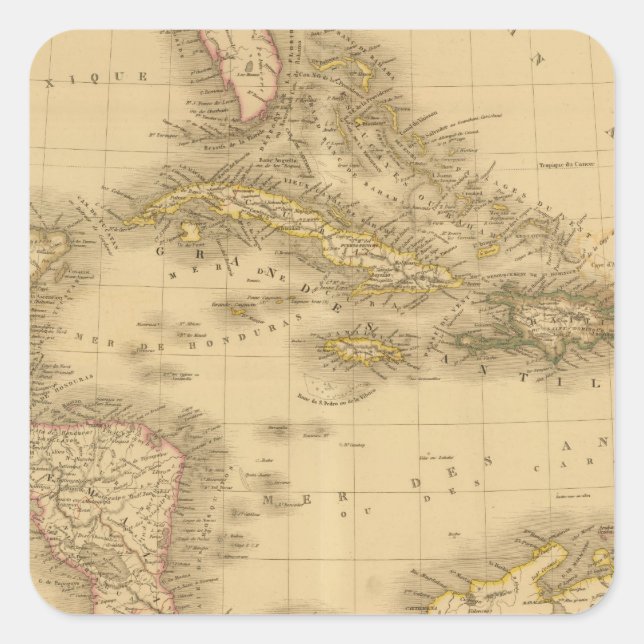 Americas 2 square sticker (Front)