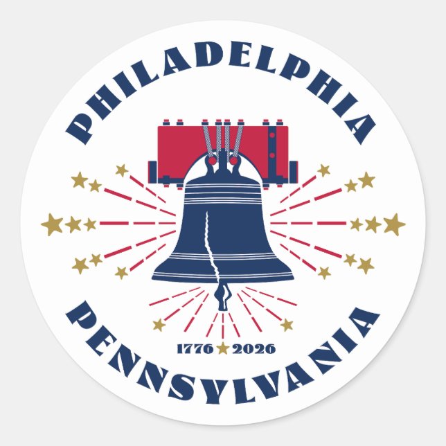America's Anniversary Liberty Bell 1776 Sticker (Front)