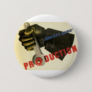 America's Answer! Production 6 Cm Round Badge