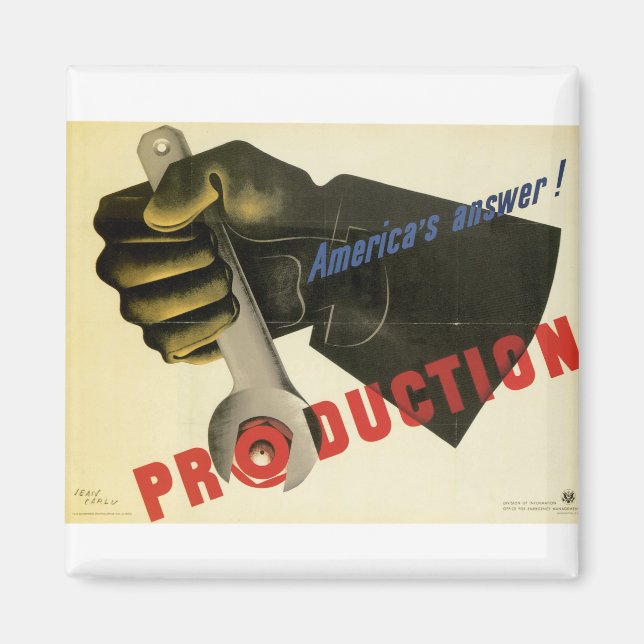 America's Answer! Production Magnet (Front)
