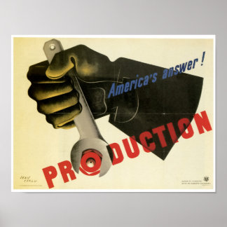America's Answer ~ Production! Poster