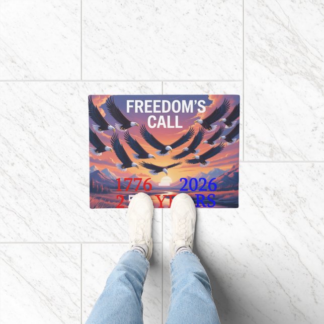 America's Birthday Door Mat (Indoor)