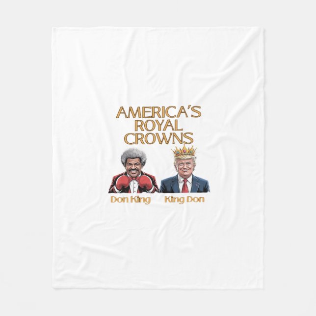 America's Crowns And Don Graphic Fleece Blanket (Front)