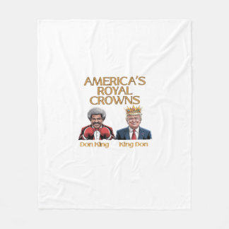 America's Crowns And Don Graphic Fleece Blanket
