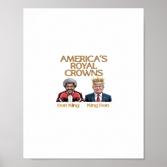 America's Crowns And Don Graphic Poster (Front)