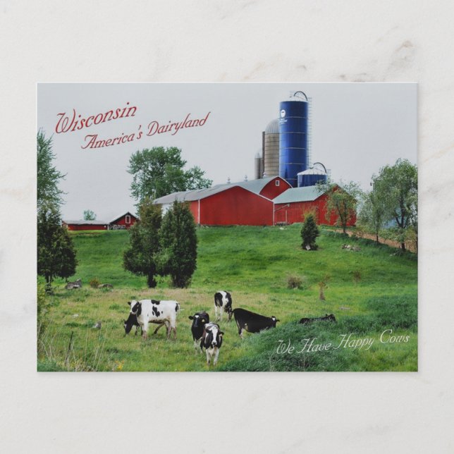 America's Dairyland Postcard (Front)