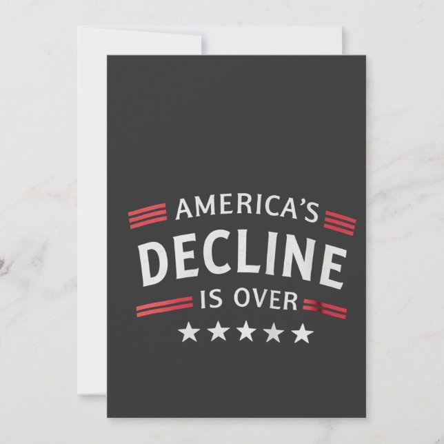 America's Decline Is Over Golden Age Trump  Invitation (Front)