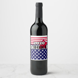 America's election, 2020, election, personalised wine label