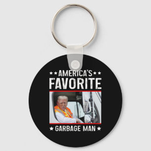 America's Favorite Garge Man Funny Trump Garge Tru Key Ring