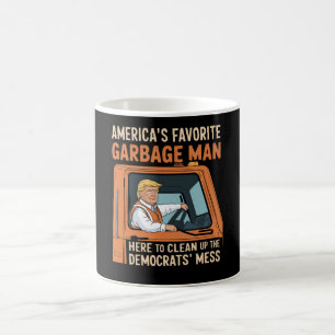 America's Favourite Garbage Man Trump 45 47 USA Coffee Mug