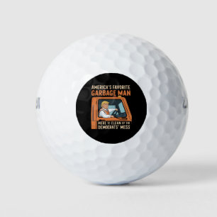 America's Favourite Garbage Man Trump 45 47 USA Golf Balls