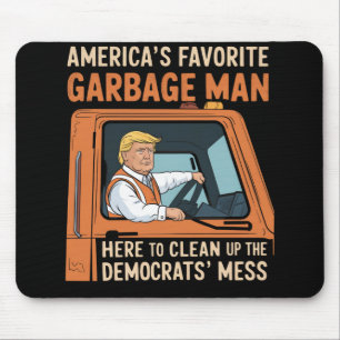 America's Favourite Garbage Man Trump 45 47 USA Mouse Mat