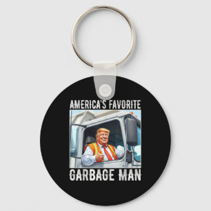 Americas Favourite Garbage Man Trump In Garbage Key Ring
