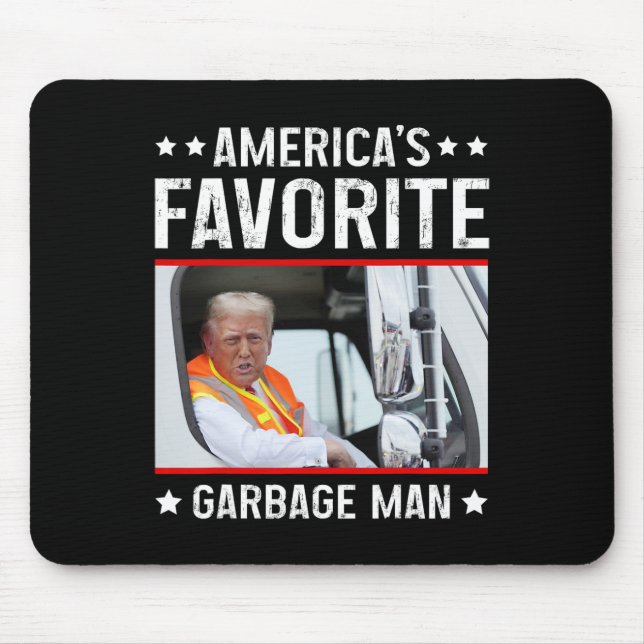 America's Favourite Garge Man Funny Trump Garge Tr Mouse Mat (Front)