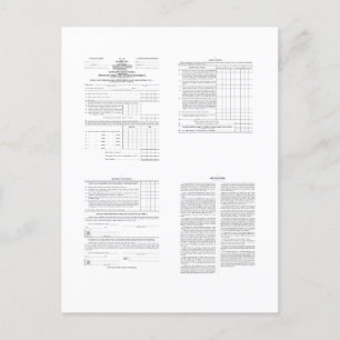 America's First Income Tax Form 1040 from 1913 Postcard
