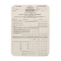 America's First Income Tax Form 1040 Poster