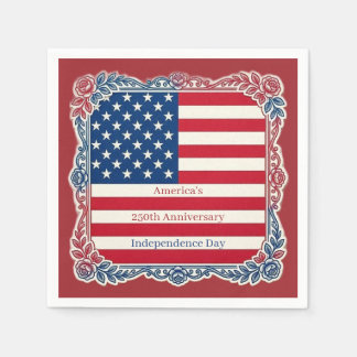 America's Flag 250th Anniversary Independence Day Napkin