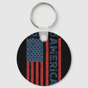 Americas Gulf - Gulf Of Usa America Funny Usa Amer Key Ring