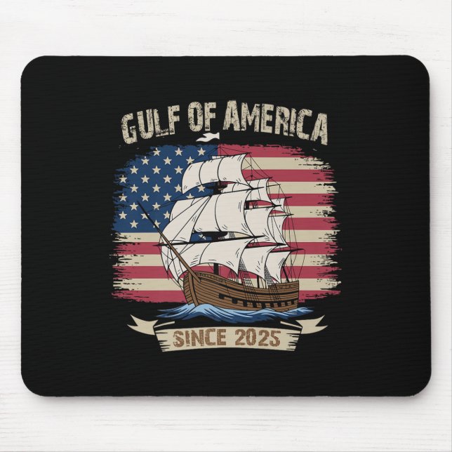 Americas Gulf Mexico Presdent Trump Est 2025 Ameri Mouse Mat (Front)