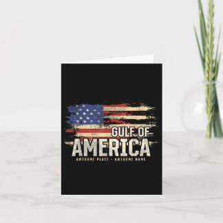 Americas Gulf Of Usa Grunge Patriotic Card